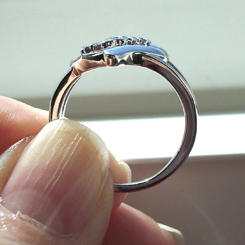 925 STERLING SILVER Mom Mother's Day Heart Ring - Picture 5 of 16
